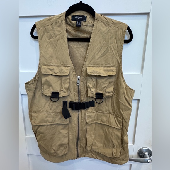 Forever 21 Men's Beige Vest size M - Picture 1 of 8